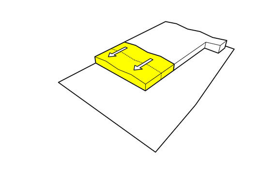 Der Neubau der Kletterhalle als Fortführung der Typologie der Bestandshallen